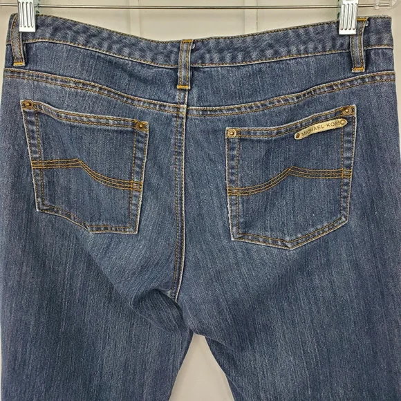 Michael Kors Women's 6 Mid Rise Bootcut Denim Blue Jeans - Picture 8 of 11